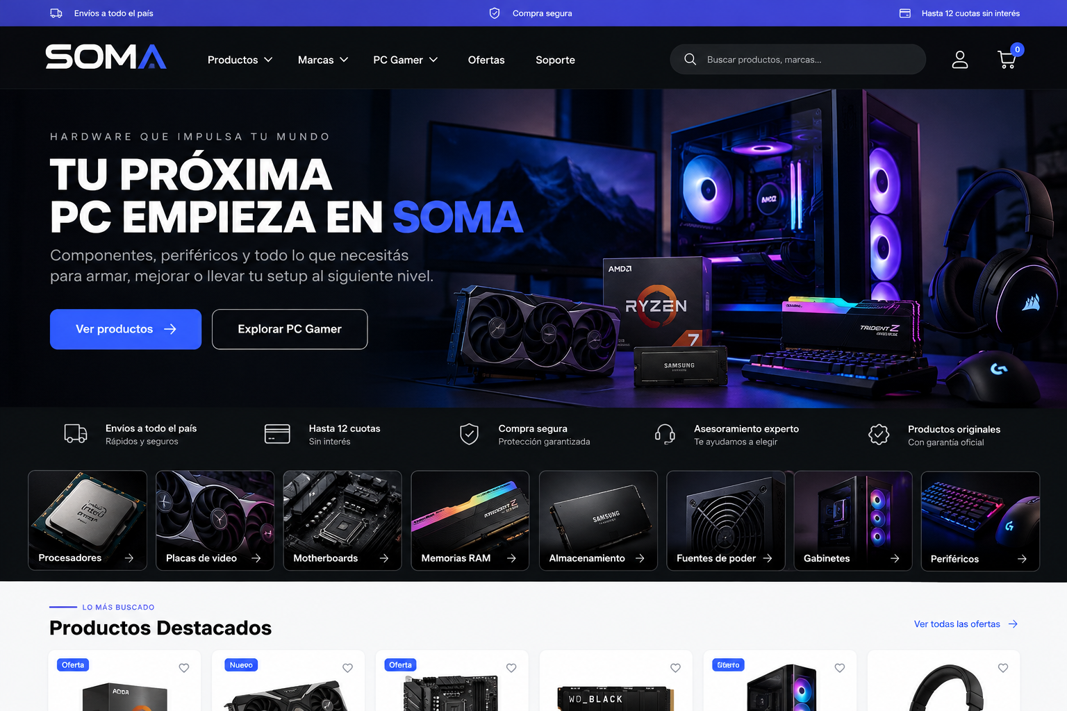 SOMA — Concepto visual: Vender